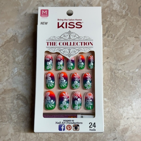 Kiss Other - KISS Nails 24 Nail Kit Set Tie Dye 90s Gradient NEW IN BOX